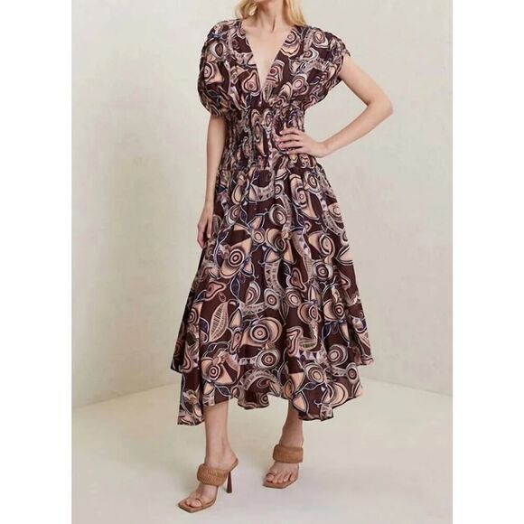 A.L.C. Lucia Dress - Bitter Chocolate MSRP $595 Size 2 - Picture 4 of 12